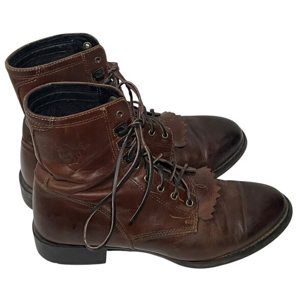 Ariat Heritage Lacer Lace Up Cowboy Western Boots Mens 9D Brown Leather main image 8